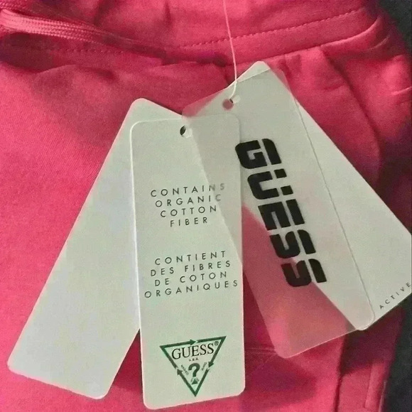 Guess Raspberry Punch Active Pants Pink Organic Cotton Sz 12 Girl NWT - Picture 6 of 7